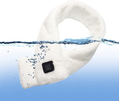 Homosolace(Exclusively 2 𝗬𝗲𝗮𝗿𝘀 Warranty Electric Heated Scarf with Heating, USB Charging, Soft Plush Material, 3-Temperature Control, Lightweight Design for Winter Warmth & Neck Pain Relief