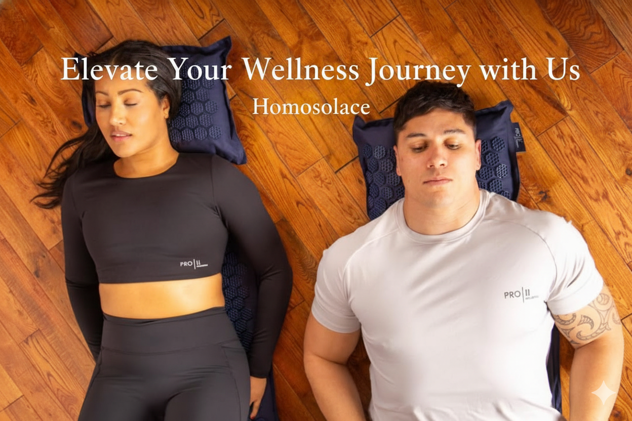 homosolace Acupressure mat Relaxation Set + Pillow + free gift