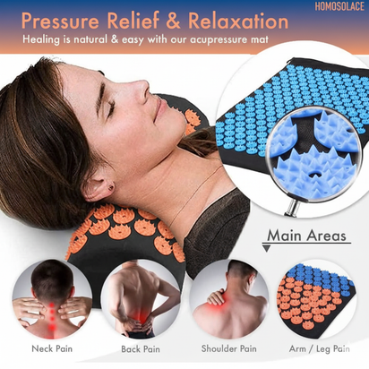 homosolace Acupressure mat Relaxation Set + Pillow + free gift